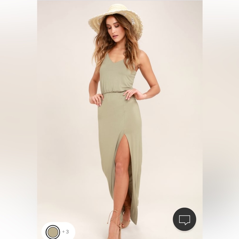 Olive Green Maxi Dress